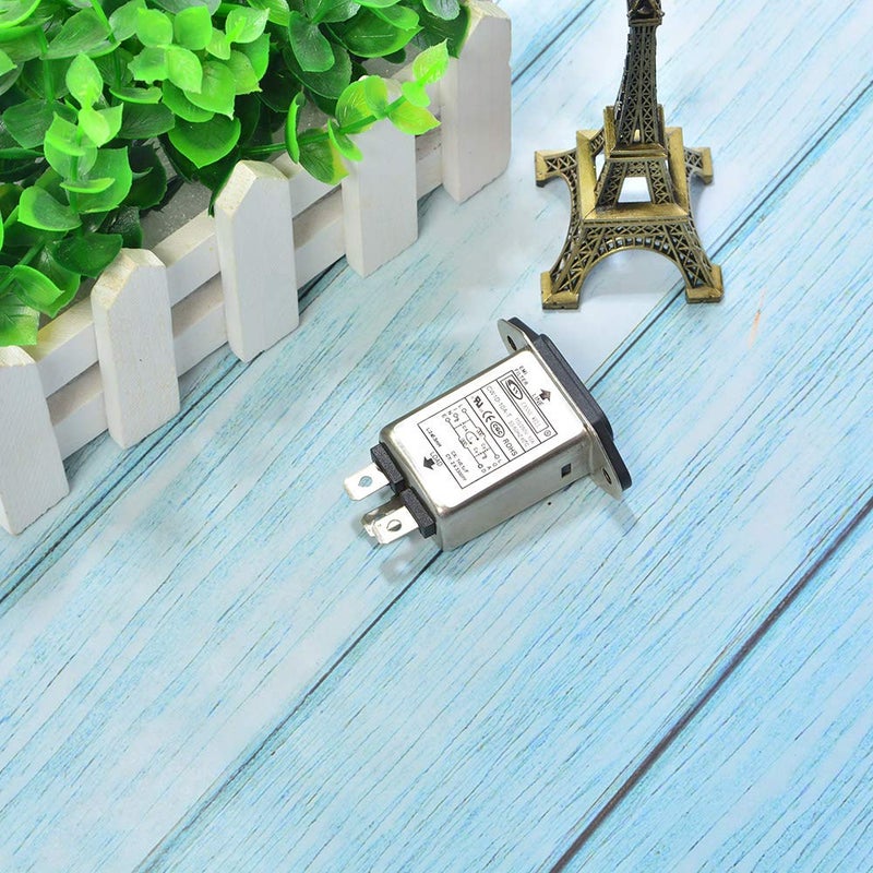 Comimark EMI RFI Filter AC 250V 10A CW1D-10A-T Suppressor Power Line Noise Filter (2Pcs) - Image 2